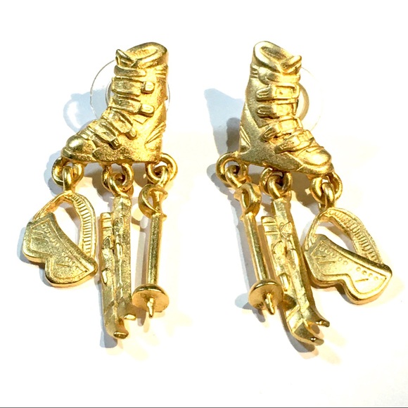 Best Gift Earrings Jewelry for Ski Lovers - Picture 1 of 4